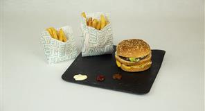 Bolsa Papel Antigrasa 12+6x12cm Deco. Gourmet 2.000 uds (Fast Food)