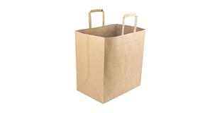 Bolsa Asa Plana Kraft 100g 32+21x34 cm. 250uds