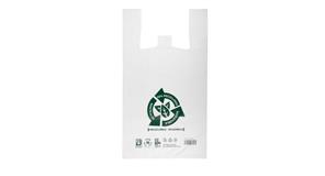 Bolsa Plastico Asa Camiseta 60x70cm (20pq. x 1kg.) 50µm Reciclada 70%