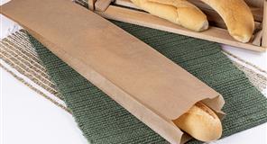 Bolsa Papel 12+6x58cm 35gr. Kraft Verjurado Rec. 1.000 uds.
