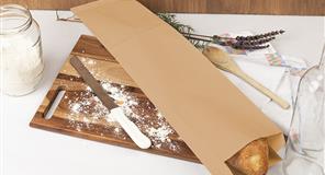 Bolsa Papel 14+7x50cm 35gr. Kraft Verjurado Rec. 1.000 uds.