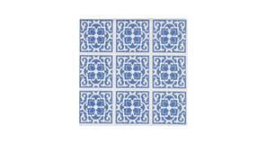 Serv. Bambutex 40x40 600ud. Deco. Azulejo Azul