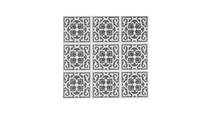Serv. Bambutex 40x40 600ud. Deco. Azulejo Negro