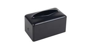 Dispensador Pañuelos 170mm Negro, 8uds.