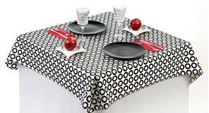 Mantel Extratela Alba Plus 160x160cm Circulos (Confeccionado a 156x156cm)