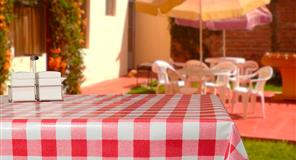 Rollo Mantel Extratela 2,80x20m Vichy Rojo (Loneta Estampada + Antimancha)