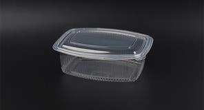 Envase Bisagra Oval -PP- 2.000cc. (8pq. x 25ud.)
