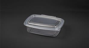 Envase Bisagra Oval -PP- 650cc. (8pq. x 50ud.)