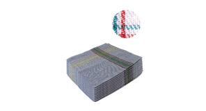 Paño Cocina Azul/Rayas 45 x 45 cm. (15 PQ x 12 UDS)