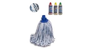 Fregona Hilo Micro/Cotton Blanco /Azul (25 UDS)