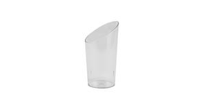 Miniatura Vaso Inclinado Transparente PS Reutilizable 4x8,4cm (50pq x 12uds)