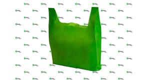 Bolsa Camiseta Novotex 40+14x50cm 50gr. Verde Hierba 360 uds.