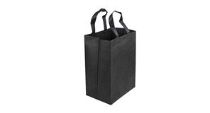 Bolsa Asa Plana Novotex 90g Negra 24+17x34cm 250ud