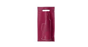 Bolsa Vino Troquelada Novotex 90g Burdeos 14+8x40 500uds.