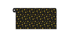 Rollo Novotex Negro 1,20x7m Deco. Estrellas (Tinta Oro) Prec. 40cm