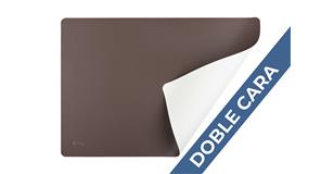 Mantel Polipiel 30x43cm Marrón-Blanco (12pq x 12uds)