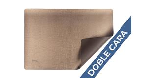 Mantel Polipiel 30x43cm Marrón-Oro (12pq x 12uds)