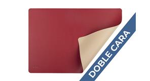 Mantel Polipiel 30x43cm Rojo-Crema (12pq x 12uds)