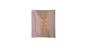 Pajita de papel kraft 210×6 mm, 3 capas 250 uds/pack, 10 packs/caja