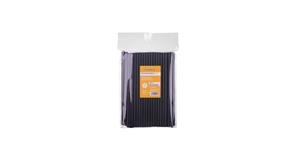 Pajita 200x6mm PP Reutilizable Negro (50pq. x 100uds)