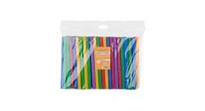 Pajita 200x12mm PP Reutilizable Bubble Tea Colores Surtidos (40pq. x 100uds)