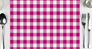 Mantel Papel 28x40,5cm 80gr Deco. Vichy Magenta Impresion Offset 500uds