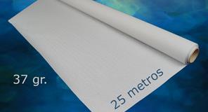 Rollo mantel papel Blanco 37 gr. 1x25 15 uds.