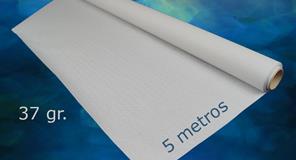 Rollo mantel papel blanco 1x5m 37gr 32 uds.