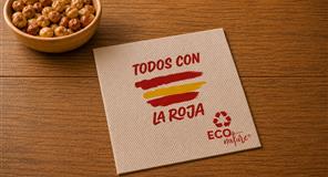 Serv. Microp Eco Nature 20x20 1000ud Imp. LA ROJA (Con Servilleteros)