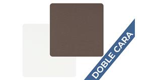 Posavasos Polipiel Cuadrado 10x10cm MA-BL Marrón-Blanco (10pq x 6uds)