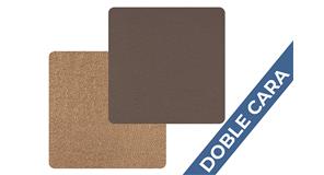 Posavasos Polipiel Cuadrado 10x10cm MA-OR Marrón-Oro (10pq x 6uds)