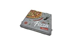 Caja Cartón Pizza 36x36cm Mod. "Delis", 100ud.