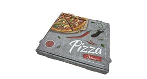 Caja Cartón Pizza 50x50cm Mod. "Delis", 50ud.