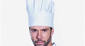Roll Drap Gorro Cocina-Cheff Blanco