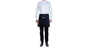 Roll Drap Mandil con Bolsillo 75x50cm Negro