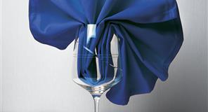 Servilleta Tela Raso Satén 54x54cm Color Azul (50% Poliéster / 50% Algodón)