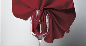 Servilleta Tela Raso Satén 54x54cm Color Burdeos (50% Poliéster / 50% Algodón)