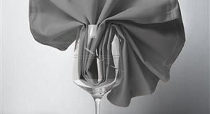 Servilleta Tela Raso Satén 54x54cm Color Gris (50% Poliéster / 50% Algodón)