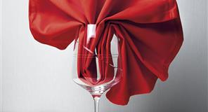 Servilleta Tela Raso Satén 54x54cm Color Rojo (50% Poliéster / 50% Algodón)