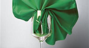 Servilleta Tela Raso Satén 54x54cm Color Verde (50% Poliéster / 50% Algodón)