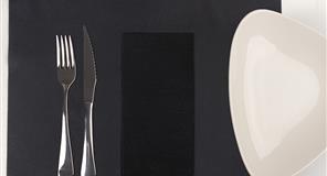 Serv Softex 40x40cm 1/8 50gr 600ud Negro
