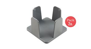 Servilletero 20x20 PS Gris, 2uds.